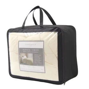 Texpack Transparent PVC Bedding Quilt Plastic Blanket Packaging Bag with Handle