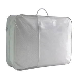 Texpack Wire Frame Printing PVC Bedding Bag Clear PVC Bag for Bedsheets Zipper Duvet Carrier Handle Quilt Plastic Packaging Bags