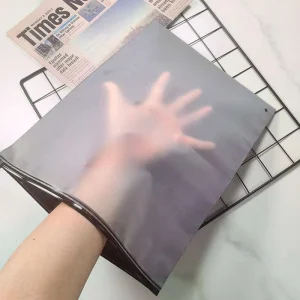 Thicken Translucent Matte Black Large Big Size Clothing Custom Logo Packaging Zip Lock Ziplock Bag Frosted Zipper Bag