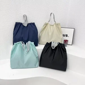 Thickened Matte Drawstring Bag Clothing Store Plastic Bag Drawstring Bag Gift Packaging Bag Takeaway Packing Bag Shopping Bag