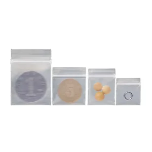 Transparent 2×3 Reclosable Plastique Custom Printing Zip 4×8 Poly 4mil Mini Grip Seal Plastic Zipper Lock Poly Bags with logo