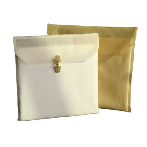 Transparent Dress Scarf Clothes Underwear Cosmetic White Organza Gift Packaging Envelope Pouch Bags with Button Flap