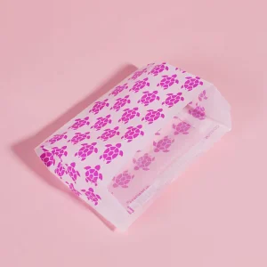 Transparent Garment Packaging Bag Womens Underwear Dresses Sleepwear 40g Glassine Paper Bag Self Adhesive Eco Friendly Paper Bag