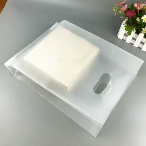 Transparent Handbag Printing Pattern Shopping Mall Milk Tea Shop Takeaway Packaging Degradable Custom Plastic Packaging Bag