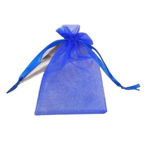 Transparent Organza Mesh Bag 30×40+6 Solid Color Drawstring Candy Cosmetics Jewelry Packaging Custom Print