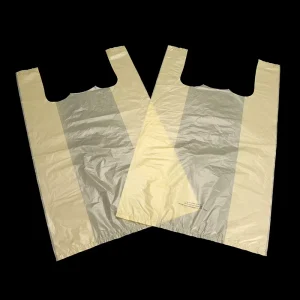 Transparent PE LDPE Shopping Bag T Shirt Vest Carrier Bag Customized Smiling Face Plastic Bags for Packing