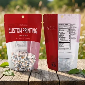 Transparent Packaging Bags Custom Printed Packaging Bags Flexible Plastic Packaging Custom Size