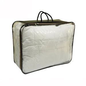 Transparent Plastic Duvet Comforter Packaging PVC Zipper Storage Bag for Baby Blanket