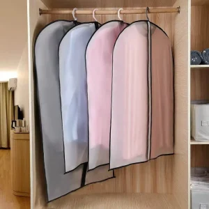 Transparent Zipper Suit Garment Cover Bag for Inventory Management in Boutiques