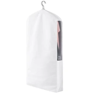 Travel Foldable Dustproof Garment Bags Zipper Closure Hanging Suit Storage for Men’s Coats Shirts Dresses Windowed