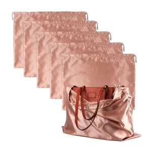 Travel Shoes and Clothes Storage Packaging Hand Silk Drawstring Dustproof Storage Satin Bag