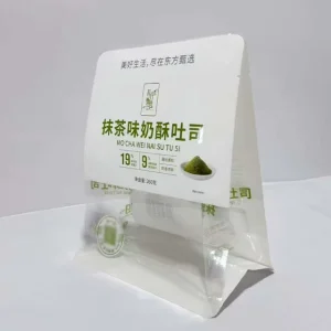 定制印刷面包包装袋 白色牛皮纸袋 带透明窗口和UV印刷