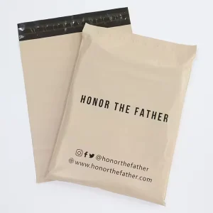 Waterproof Plastic Envelopes Shipping Shoe Wig Beige White Poly Plastic Mailer Biodegradable Poly Mailing Bags