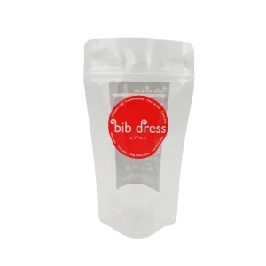 Waterproof Transparent Ziplock Bag Clear Plastic Packaging for Bib Dress & Gift Custom Printed Reusable Stand Up Zipper Pouch
