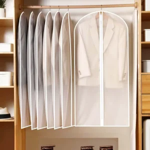 Waterproof and Dustproof Suit Dust Bag Wrinkle Resistant Hanging Dust Wedding Dress Suit Cover Garment Bag
