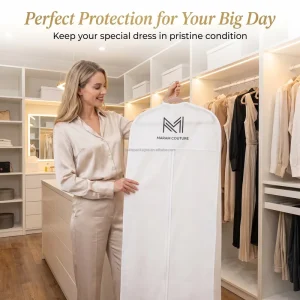 Widened Soft Gauze Shopping Wedding Dress Storage Cover Transparent Mesh Eco friendly Model Cover for Clothes Dust Protection