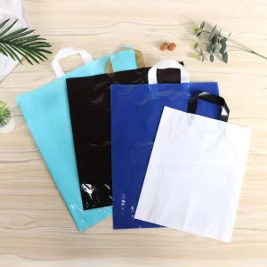 YC Eco Friendly Single layer Plastic Bags Clothing Gift Plastic Shopping Bag Soft Loop Handle LDPE HDPE Carrier Bag