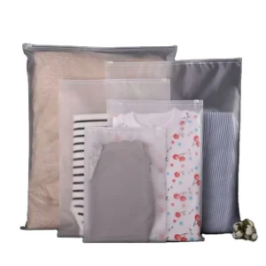 Zipper Bags for Shoes & Clothing Custom Logo Moisture Proof Disposable OPP Biodegradable & Recyclable Packaging