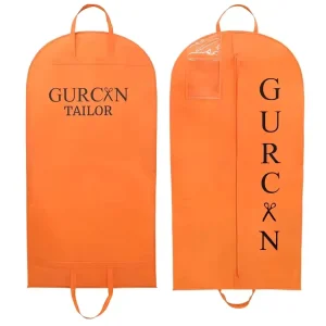 Zippered Garment Bag for Home Closet Organization with Label Holder and Stackable Flat Design When Empty