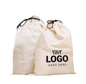 cotton drawstring bag Gift Bag 4X5 Linen Waxed Canvas Thick Black With Custom Logo Pouches Floral Print High End Makeup