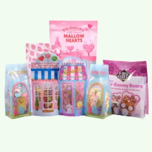 数码印刷层压材料立式食品塑料袋有自己的标志立式拉链粉袋定制聚酯薄膜袋