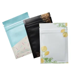 定制印刷三边封口拉链铝箔塑料礼品袋 口罩包装袋