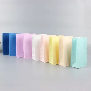 定制印刷彩色礼品购物袋棕色包装牛皮纸袋