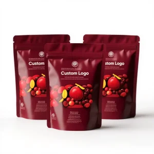定制印刷食品级拉链零食立式拉链锁袋印刷塑料全息包装袋