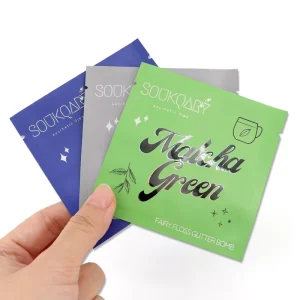 定制印刷平袋热封三边迷你包装塑料袋茶叶袋咖啡袋