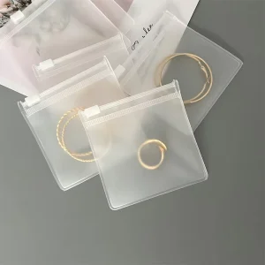准备发货环保透明自密封聚氯乙烯包装拉链锁袋 定制标志可重新密封包装珠宝塑料袋