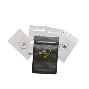 定制印刷可重复密封铝箔聚酯薄膜袋 拉链袋 自立袋 小瓶包装 拉链锁口塑料袋 带徽标