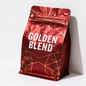 定制印刷铝箔咖啡袋食品级包装防潮聚酯薄膜咖啡袋带阀门拉链