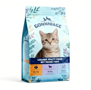 宠物食品猫狗包装袋，定制徽标印刷可重复密封八边封口自立袋，适用于干粮