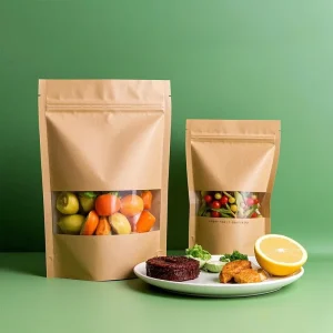 印刷食品包装袋类型防油防漏一次性食品包装纸袋定制标志牛皮纸袋