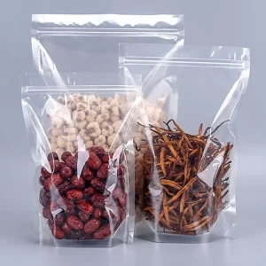 透明拉链袋 透明自立袋 自封聚乙烯袋 食品包装塑料袋