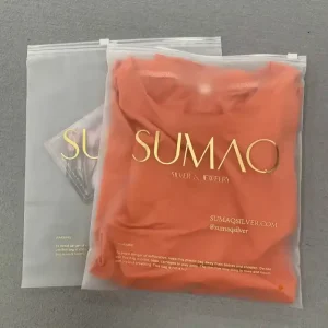 环保定制磨砂拉链塑料袋 凹版印刷防尘 用于布料包装存储 内衣 毛皮