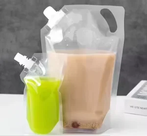 可定制塑料袋散装可重复使用液体袋透明果汁饮料防漏水牛奶袋，用于饮料，包括啤酒
