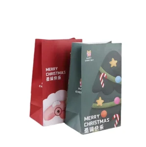 牛皮纸糖果袋，接受定制标志和彩色印刷，用于礼品