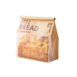 环保食品级防油面包店面包包装袋外卖三明治面包纸袋带窗口