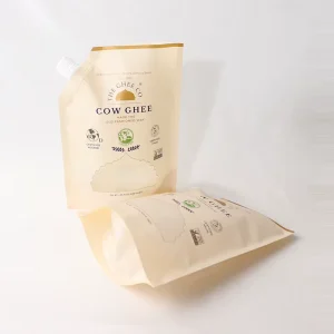 定制印刷可重复使用喷液袋防漏密封包装，用于果汁果冻和饮料塑料袋