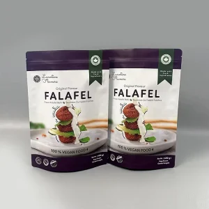定制标志可重新密封的防气味聚酯薄膜袋数码印花食品粉干果包装聚酯薄膜袋