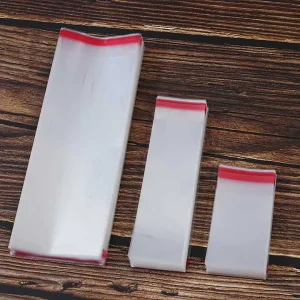in Stock 12*24 cm OPP Transparent Plastic Film Packaging Bags for Socks and Shoe Inserts Customizable Logo Available
