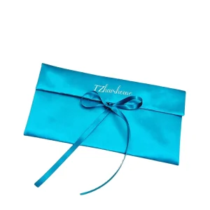 satin Drawstring Bag Fabric for Gift Wrapping Recyclable Shopping Bags for Candy Food Packaging Custom Logo Cosmetic Use