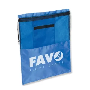 solelo shoe bag folds into a convenient storage pouch