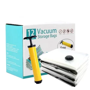 transparent vacuum storage bags suitable for clothing storage packaging and home organization